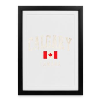 Calgary Canada Vintage - Framed poster (27 × 37 cm) - black - Front