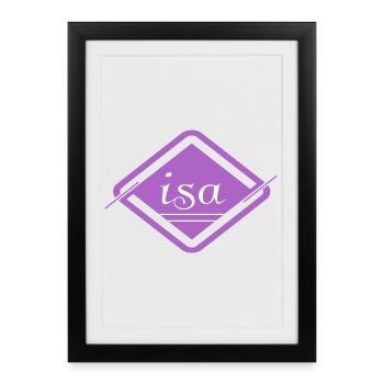 Isa - Affiche encadrée (27 × 37 cm) - noir - Devant