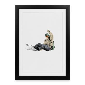 Freeriders - Framed poster (27 × 37 cm) - black - Front