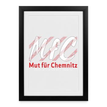Chemnitz Courage for Chemnitz - Framed poster (27 × 37 cm) - black - Front