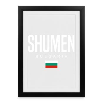 Shumen Bulgaria - Framed poster (27 × 37 cm) - black - Front