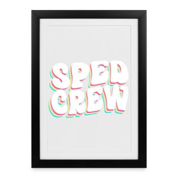 Special Needs School Teacher Special Education Pedagogue - Framed poster (27 × 37 cm) - black - Front