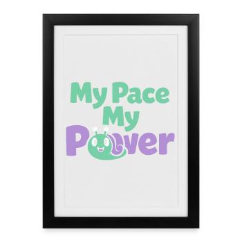 Gentle parenting identity, slow - Framed poster (27 × 37 cm) - black - Front