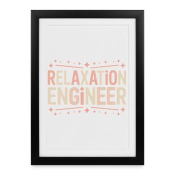 Expressions de masseuses Massage Cadeau drôle de masseur - Affiche encadrée (27 × 37 cm) - noir - Devant
