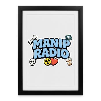 Manip Radio Humor Symbols and logos Radiology - Framed poster (27 × 37 cm) - black - Front