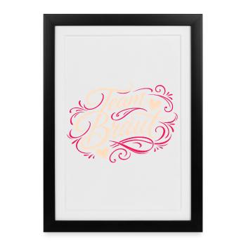 T-shirt de l’équipe Nuptiale Fête de garçon Femme Enterrement de vie de garçon - Affiche encadrée (27 × 37 cm) - noir - Devant