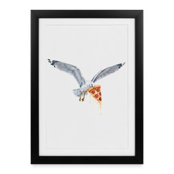 Boulderer Colorsplash Boulder Bouldering - Framed poster (27 × 37 cm) - black - Front