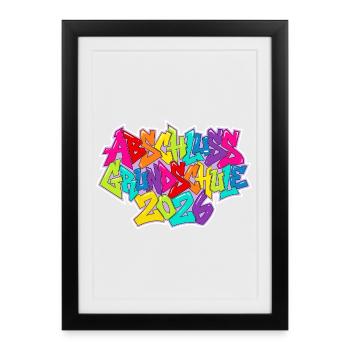 Remise des diplômes de l'école primaire 2026 - Affiche encadrée (27 × 37 cm) - noir - Devant