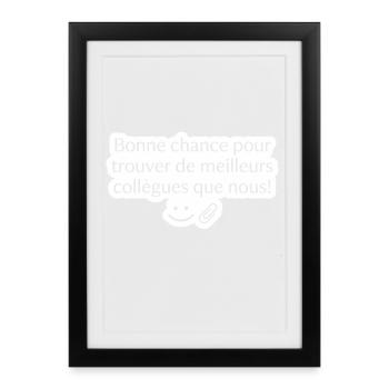 Sticker Humour Bureau Meilleures Collègues - Affiche encadrée (27 × 37 cm) - noir - Devant