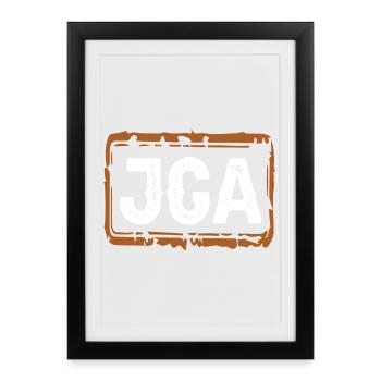 Enterrement de vie de garçon - Affiche encadrée (27 × 37 cm) - noir - Devant