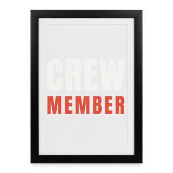 Événement du personnel de l’équipe Two-Tone Red Accent - Affiche encadrée (27 × 37 cm) - noir - Devant