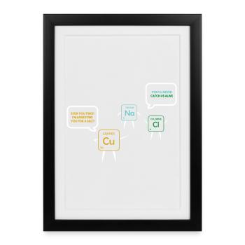 Chemistry Teacher Chemistry Chemist - Framed poster (27 × 37 cm) - black - Front