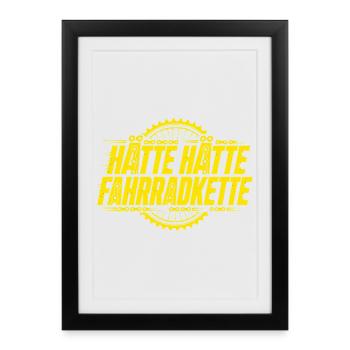 Ça aurait pu avoir une chaîne de vélo - Chemise de vélo drôle - Affiche encadrée (27 × 37 cm) - noir - Devant