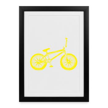 BMX Bike - Bmx Bike - BMX Rider - Framed poster (27 × 37 cm) - black - Front