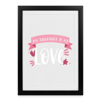 Vélo couché Vélo Cadeau Vélo - Affiche encadrée (27 × 37 cm) - noir - Devant