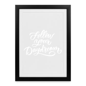 Follow Your Dreams - Framed poster (27 × 37 cm) - black - Front