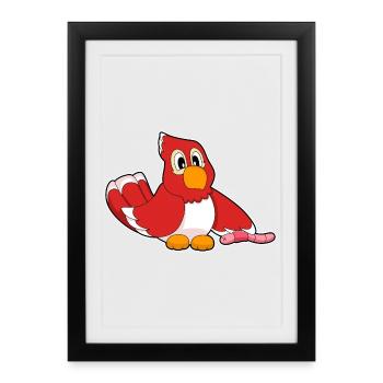 Parrot Worm - Framed poster (27 × 37 cm) - black - Front