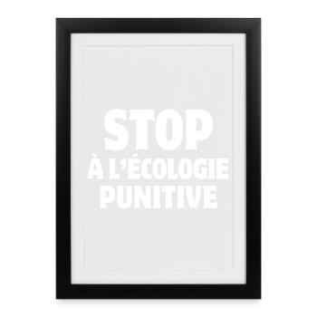 Ecology, Farmer, Punitive Ecology - Framed poster (27 × 37 cm) - black - Front