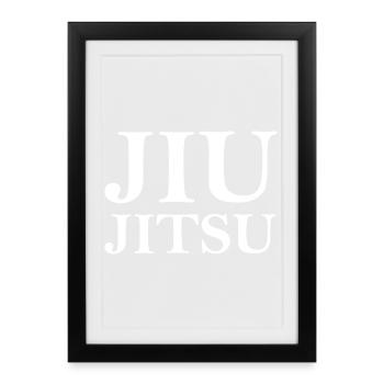 Jiu Jitsu Martial Artist Symbol Club Team - Framed poster (27 × 37 cm) - black - Front