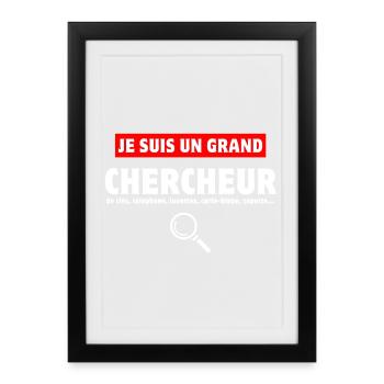 searching, seeking, losing your keys - Framed poster (27 × 37 cm) - black - Front