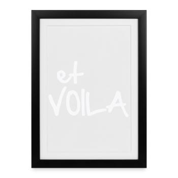 ET VOILA - Framed poster (27 × 37 cm) - black - Front