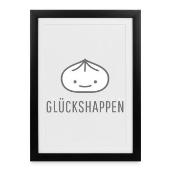 Happy dumplings - Framed poster (27 × 37 cm) - black - Front