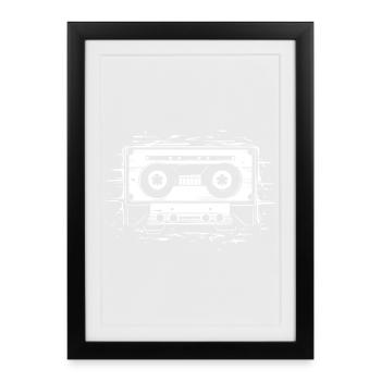 Compact Cassette - Framed poster (27 × 37 cm) - black - Front