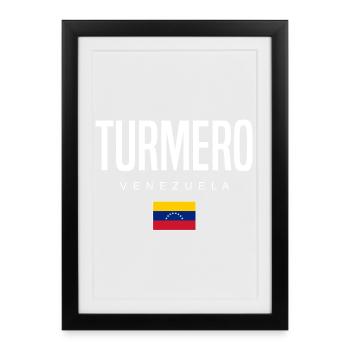 Turmero Venezuela - Framed poster (27 × 37 cm) - black - Front