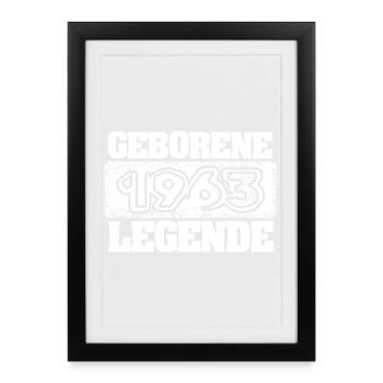 1963 - Affiche encadrée (27 × 37 cm) - noir - Devant