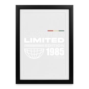 1985 Birthday Gift - Vintage 1985, 40th Birth - Framed poster (27 × 37 cm) - black - Front