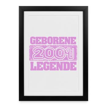2001 - Framed poster (27 × 37 cm) - black - Front
