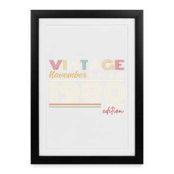 November 1980 - Framed poster (27 × 37 cm) - black - Front