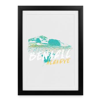 Benagil Cave in the Algarve, Portugal - Framed poster (27 × 37 cm) - black - Front