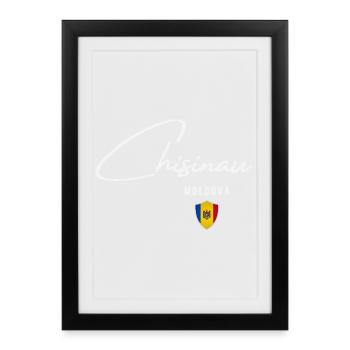 Chisinau Moldova, I love Chisinau - Framed poster (27 × 37 cm) - black - Front