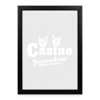 Casino Gambling - Framed poster (27 × 37 cm) - black - Front