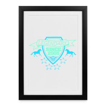 Horse 2005 - Framed poster (27 × 37 cm) - black - Front