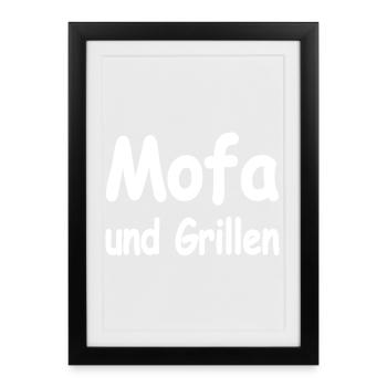 Moped - Framed poster (27 × 37 cm) - black - Front