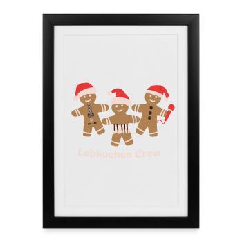 Musicien de la Gingerbread Crew - Affiche encadrée (27 × 37 cm) - noir - Devant