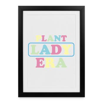 Époque Plant Lady Pastel - Affiche encadrée (27 × 37 cm) - noir - Devant