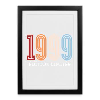 1999 Vintage Limited Edition - Framed poster (27 × 37 cm) - black - Front
