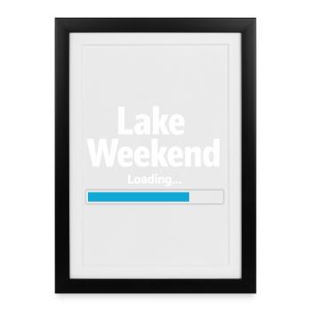 Lake Weekend Countdown To Sea Days - Framed poster (27 × 37 cm) - black - Front