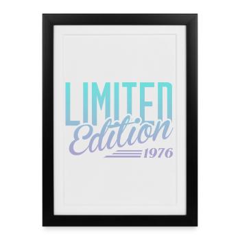 Millésime 1976 - Affiche encadrée (27 × 37 cm) - noir - Devant