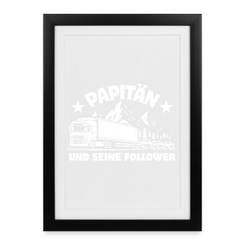 Papitän et ses partisans - Camion - Embouteillage - Affiche encadrée (27 × 37 cm) - noir - Devant