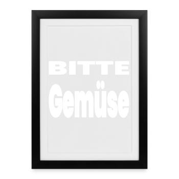 Vegetable - Framed poster (27 × 37 cm) - black - Front