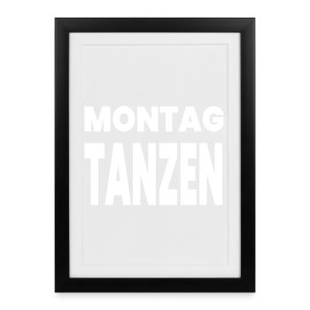 Danser - Affiche encadrée (27 × 37 cm) - noir - Devant