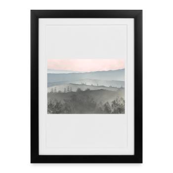 Sunrise in Mountains of Mist - Framed poster (27 × 37 cm) - black - Front
