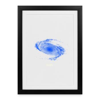 M81 - La galaxie de Bode - Affiche encadrée (27 × 37 cm) - noir - Devant