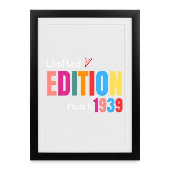 Limited edition Made in 1939 - Affiche encadrée (27 × 37 cm) - noir - Devant
