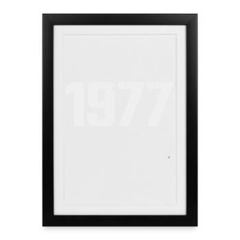 Légendaire depuis 1977 Vintage 1977 Retro 1977 - Affiche encadrée (27 × 37 cm) - noir - Devant
