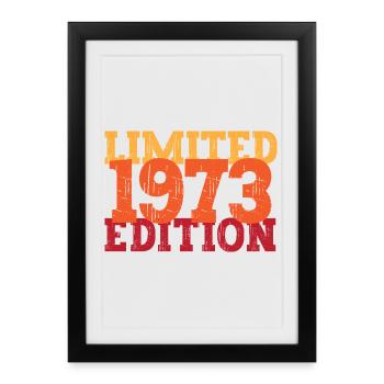 Millésime 1973 - Affiche encadrée (27 × 37 cm) - noir - Devant